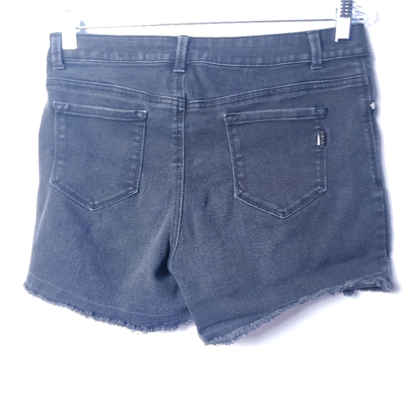 1822 Black Denim Shorts with Studs - Picture 4 of 7
